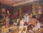 Edouard Vuillard Mrs Olga with her children oil painting artist